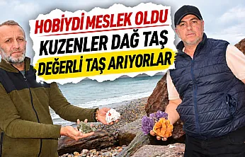 Samsunlu kuzenler hobilerini mesleğe dönüştürdü dağ taş gezip değerli taş arıyorlar