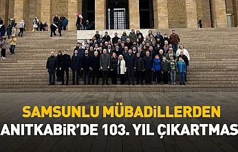 Samsunlu mübadillerden Anıtkabir'de 103. yıl çıkartması