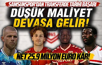 Samsunspor'a transfer dönminden 28,7 milyon euro gelir