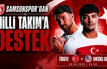 Samsunspor'dan Dünya Kupası'nda Millilere moral paylaşımı
