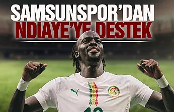 Samsunspor'dan Ndiaye'ye destek