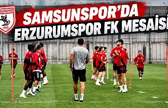 Samsunspor, Erzurumspor FK maçı hazırlıklarını sürdürüyor