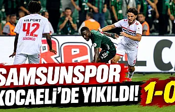 Samsunspor, Kocaelispor'a 1-0 yenildi
