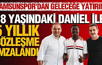 Samsunspor, Mbatoloum Daniel ile 5 yıllık sözleşme imzaladı