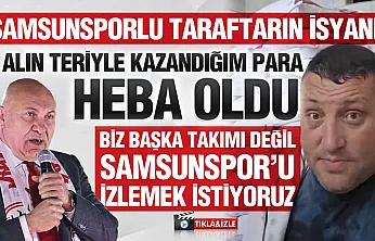 Samsunspor taraftarından Yüksel Yıldırım'a sert tepki