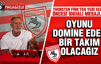 Samsunspor Teknik Direktörü Thorsten Fink basın toplantısı düzenledi