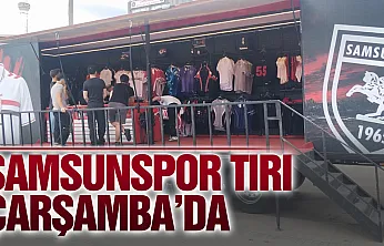 Samsunspor tırı Çarşamba'da