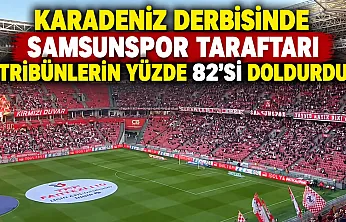 Samsunspor Trabzonspor derbisinde tribünler doldu