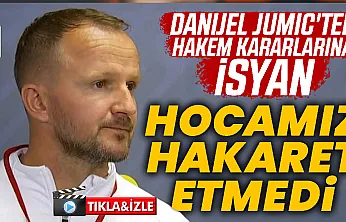Samsunspor Yardımcı Antrenörü Jumic'ten kırmızı kart açıklaması