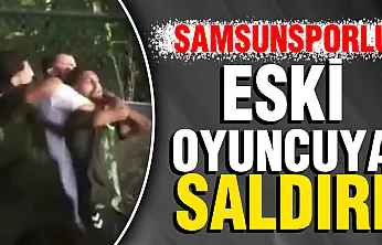 Samsunsporlu eski oyuncu Muhammed Ali Özbaskıcı'ya sahada çirkin saldırı