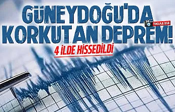 Şanlıurfa'da korkutan deprem: Çevre illerde de hissedildi