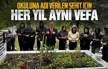 Şehit Ersan Sancı, şehadet yıl dönümünde kabri başında anıldı