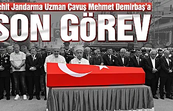 Şehit Jandarma Uzman Çavuş Mehmet Demirbaş Samsun'da son yolculuğuna uğurlandı