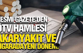 Sigara ve Akaryakıtta ÖTV ayarı!