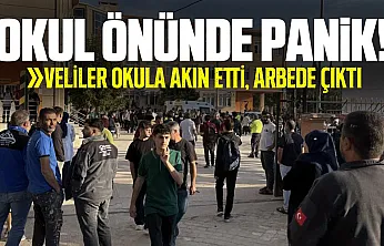 Silah ihbarı sonrası veliler okula akın etti, arbede çıktı