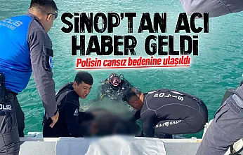 Sinop'ta alabora olan teknedeki polis memurunun cansız bedenine ulaşıldı