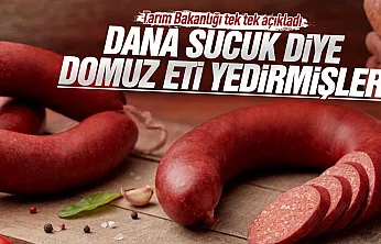 Tarım Bakanlığı ifşa etti dana sucukta domuz eti çıktı