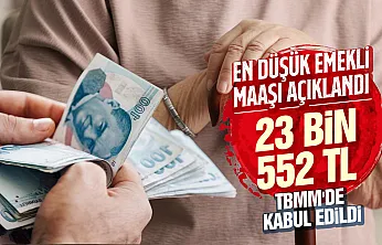 TBMM'de kabul edildi: En düşük emekli maaşı 23 bin 552 TL'ye yükseltildi