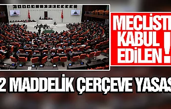 TBMM'de kabul edilen ve üzerinde çok tartışılan Çerçeve Yasası