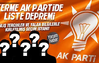 Terme AK Parti'de Liste Depremi!