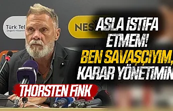Thorsten Fink'ten Trabzonspor maçı sonrası istifa ve gelecek mesajı