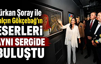 Türkan Şoray ile Yalçın Gökçebağ'ın eserleri aynı sergide sanatseverlerle buluştu