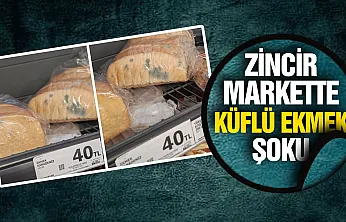 Ünlü zincir markette küflü ekmekler rafta unutuldu