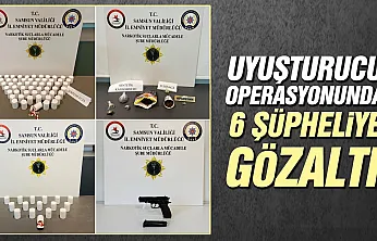 Uyuşturucu operasyonunda 6 şüpheli gözaltına alındı