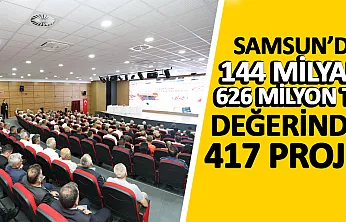 Vali Orhan Tavlı muhtarlarla buluştu Samsun'a 144 milyar liralık 417 dev proje