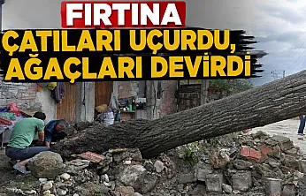 Vezirköprü'de dolu ve sağanak hayatı olumsuz etkiledi