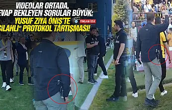 Bitlisspor - Çarşambaspor karşılaşmasında silahlı gövde gösterisi