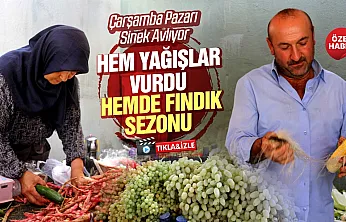 Yağışlar Çarşamba pazarını da vurdu: Hareketlilik azaldı