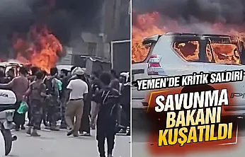 Yemen'de Savunma Bakanı'nın konvoyuna saldırı!