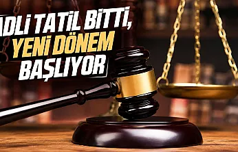 Yeni adli yıl 1 eylül'de başlıyor