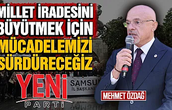 Yeni Parti Samsun, Onur Anıtı'na çelenk bıraktı