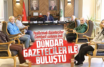 Yeşilırmak Gazeteciler Cemiyeti'nden Başkan Dündar'a ziyaret