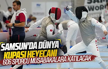 Yıldızlar ve Gençler Flöre Dünya Kupası Samsun'da başladı