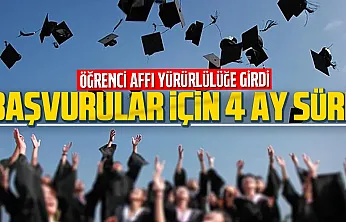 Yükseköğretimde öğrenci affı yürürlüğe girdi