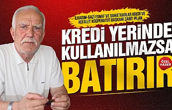 Zabit Pilan'dan esnafa kredi uyarısı