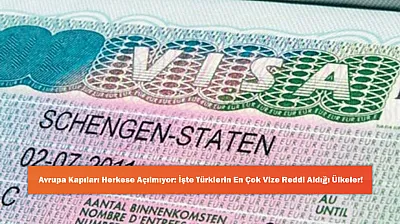 Avrupa Kapıları Herkese Açılmıyor: İşte Türklerin En Çok Vize Reddi Aldığı Ülkeler!