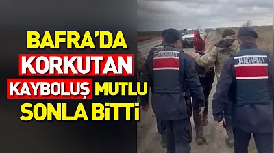Bafra'da Korkutan Kayboluş Mutlu Sonla Bitti:  Engelli Vatandaş Kurtarıldı
