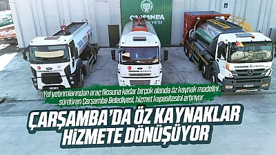 Çarşamba Belediyesinden öz kaynakla hizmet modeli