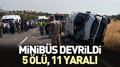 Diyarbakır Lice'de feci minibüs kazası