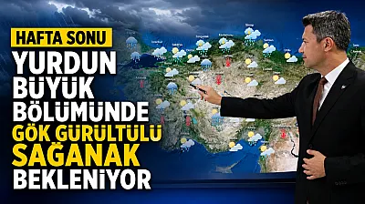 Meteoroloji: Hafta sonu yurdun büyük bölümünde sağanak bekleniyor