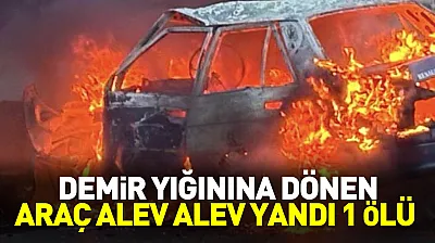 Refakatçi yolunda feci kaza, 1 ölü, 1 ağır yaralı