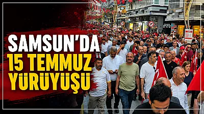 Samsun'da 'İrade Bizim, Zafer Bizim' yürüyüşü gerçekleştirildi