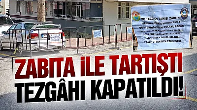 Samsun İlkadım'da pazarcının tezgâhı kapatıldı