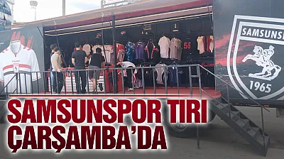 Samsunspor tırı Çarşamba'da