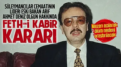 Süleymancılar'ın eski liderinin mezarı açılacak