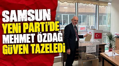 YENİ Parti Samsun'da Mehmet Özdağ yeniden il başkanı seçildi